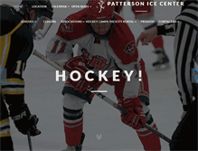 Tablet Screenshot of pattersonicecenter.com